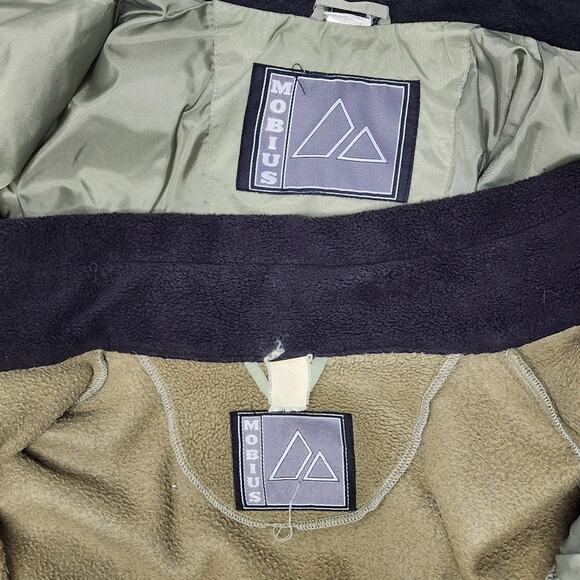 Vintage Mobius Green 2 Piece Ski Snow Jacket Women's Size 6 - Picture 8 of 9